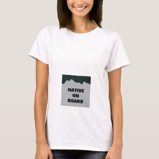 "Native on Board" Maternity Shirt - Lizenzschild