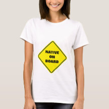 "Native On Board" - Müttershirt weiß