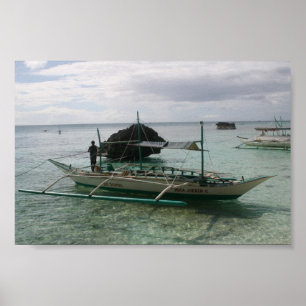 Native Outrigger Boracay, Philippines Poster