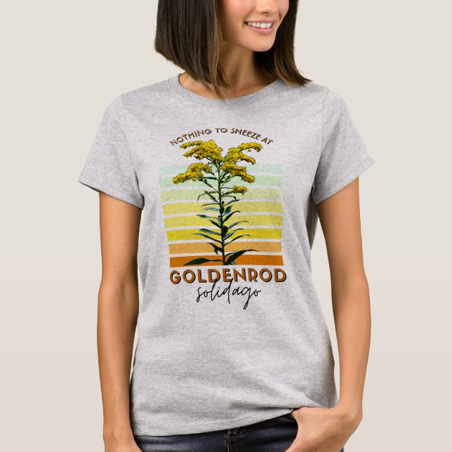 Native Pflanze Goldenrod Wildblume Graphic T - Shi T-Shirt (Vorderseite)
