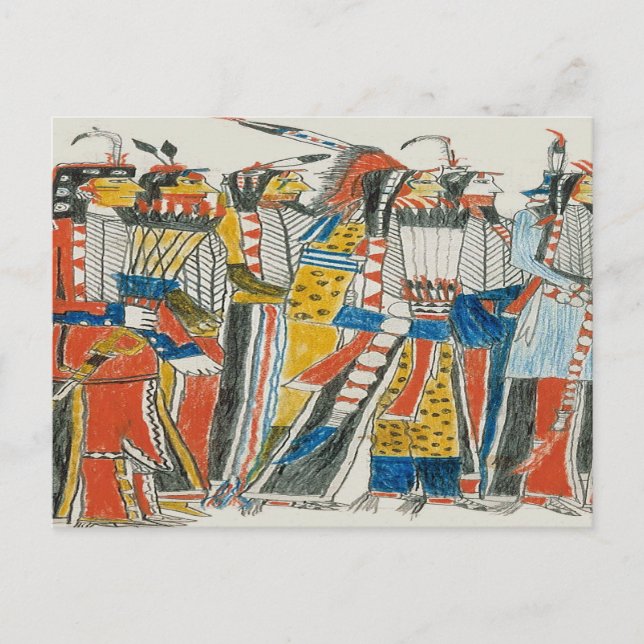 Native Pow Wow Dancers Postkarte (Vorderseite)
