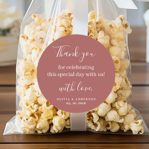 Native Protea Watercolor Floral Boho Botanisch Runder Aufkleber