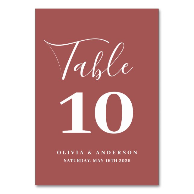 Native Protea Watercolor Floral Boho Botanisch Tischnummer (Vorderseite)