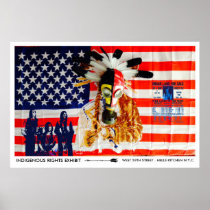 NATIVE RECHTE KUNSTAUSSTELLUNG - NEW YORK CITY POS POSTER