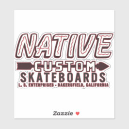 NATIVE SKATEBOARDS AUFKLEBER