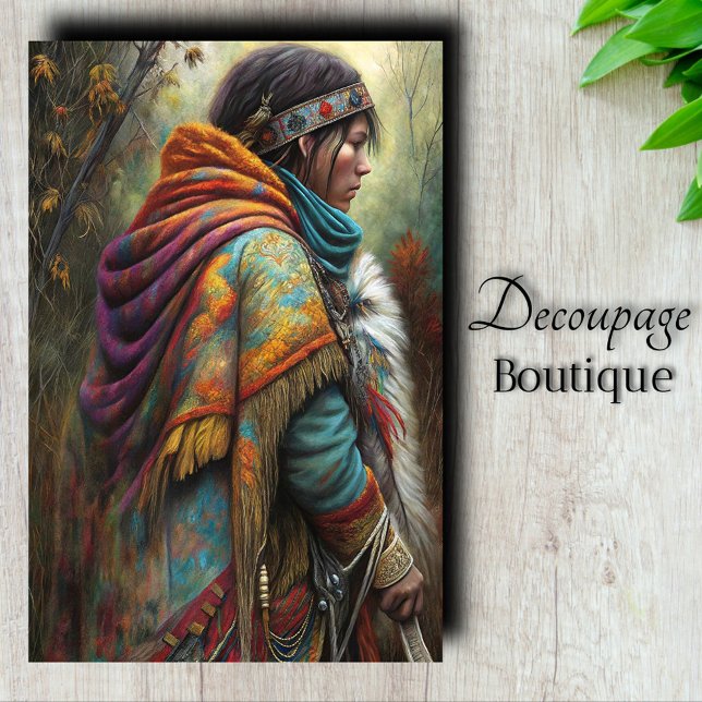 Native Spirit Decoupage Seidenpapier (Native Spirit Decoupage Tissue Paper)