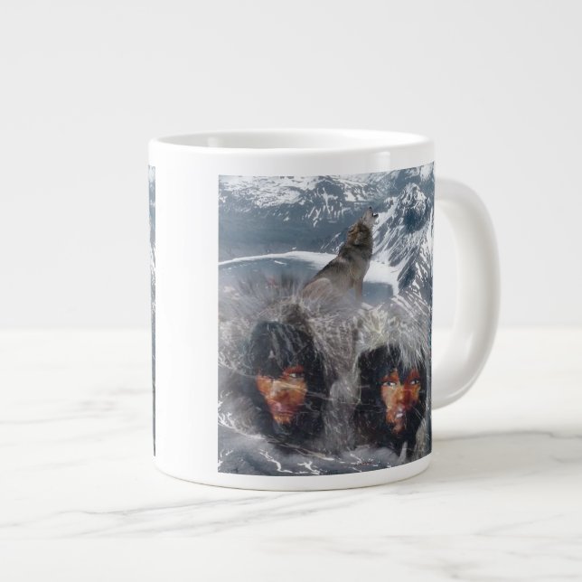 Native Spirit in Alaska Jumbo-Tasse (Vorderseite Rechts)