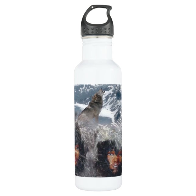 Native Spirit in Alaska Trinkflasche (Vorderseite)