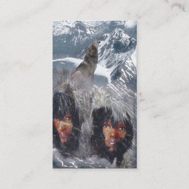 Native Spirit in Alaska Visitenkarte (Vorderseite)