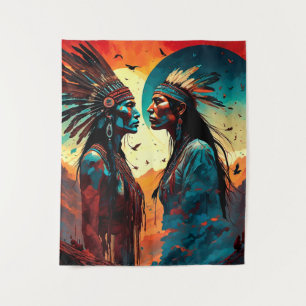 Native Spirituelle Art Wandteppich