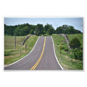 Native Stone Landschaftlich Byway, Kansas Fotodruck