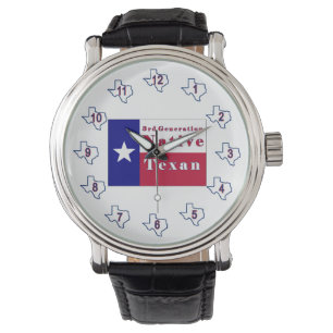 Native Texan Flag der dritten Generation Armbanduhr