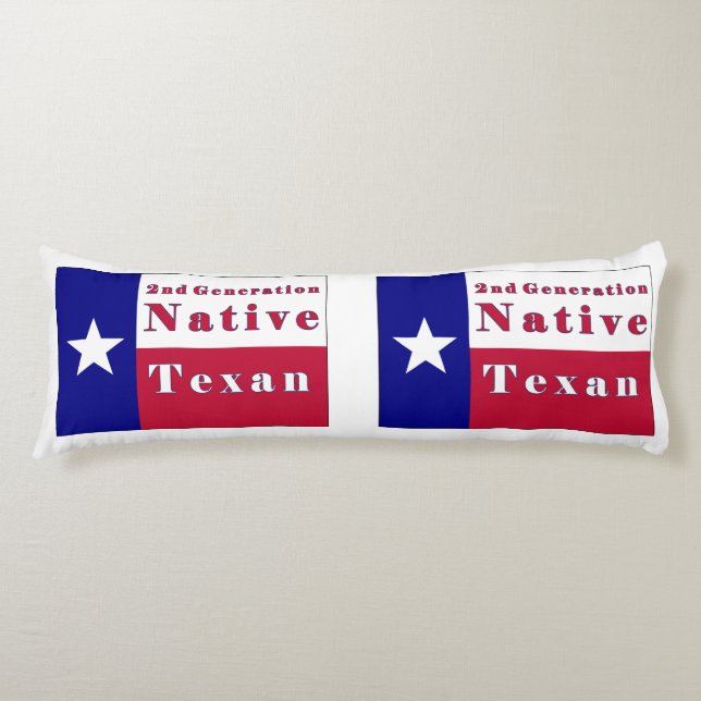 Native Texan Flag der zweiten Generation Seitenschläferkissen (Vorderseite)