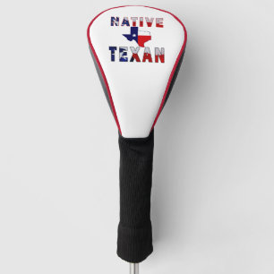 Native Texan Flag Map Golf Headcover