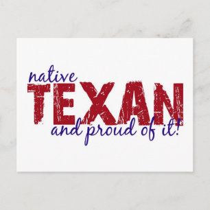Native Texan Postkarte
