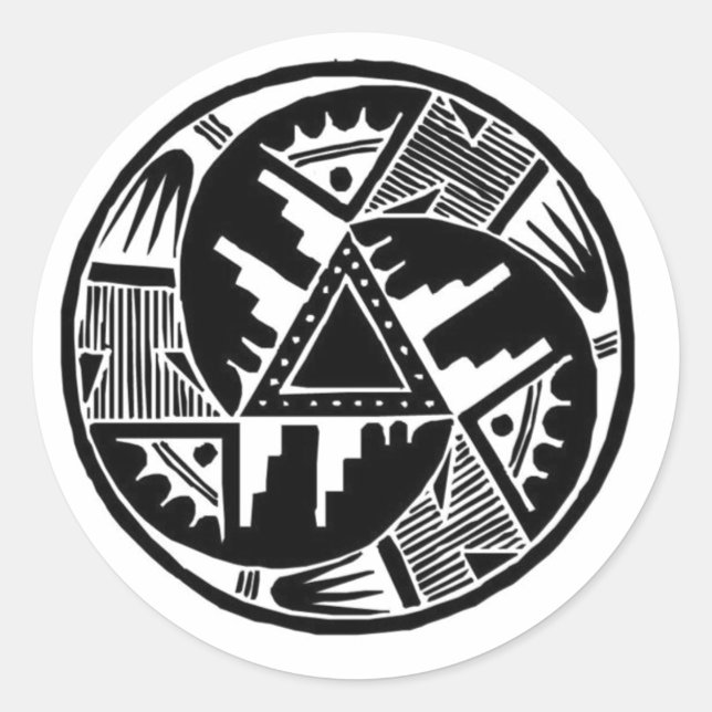 Native Wheel Runder Aufkleber (Vorderseite)