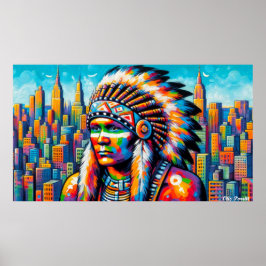 NATIVES ERBE MONATLICHE WARRIOREN 22 E POSTER