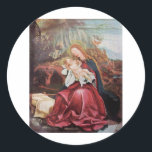 NATIVITÄT MIT ANGELN - MAGIC OF CHRISTMAS RUNDER AUFKLEBER<br><div class="desc">Farbenfrohe und magische Weihnachtsatmosphäre des deutschen Malers Matthias Grunewald ,  Details aus dem Zweiten Staat des Isenheimer Altarchts ,  ausdrucksstarker und intensiver Stil der mittelalterlichen mitteleuropäischen Kunst bis ins 16. Jahrhundert.Öl auf Holz.</div>