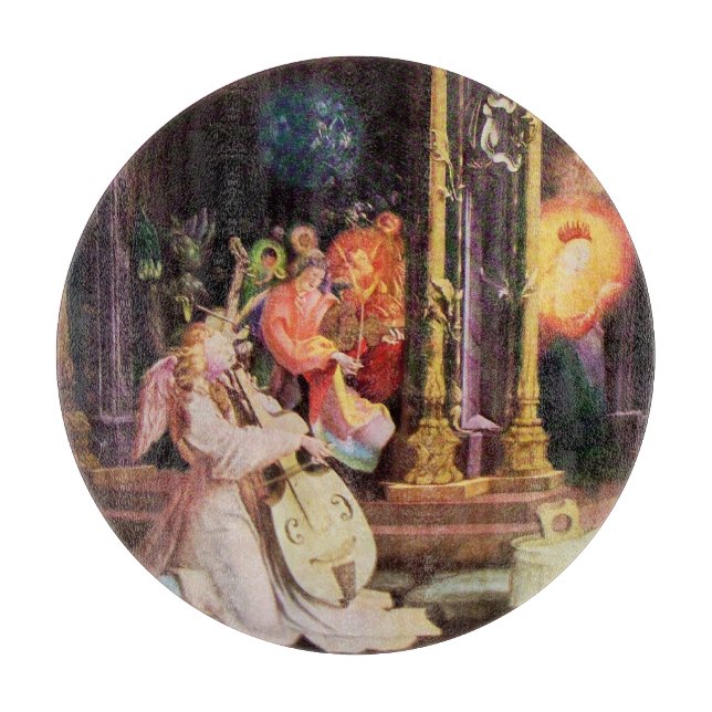 NATIVITÄT MIT ANGELN - MAGIC OF CHRISTMAS SCHNEIDEBRETT (Vorderseite)