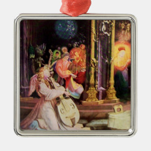 NATIVITÄT MIT ANGELN - MAGIC OF CHRISTMAS SILBERNES ORNAMENT