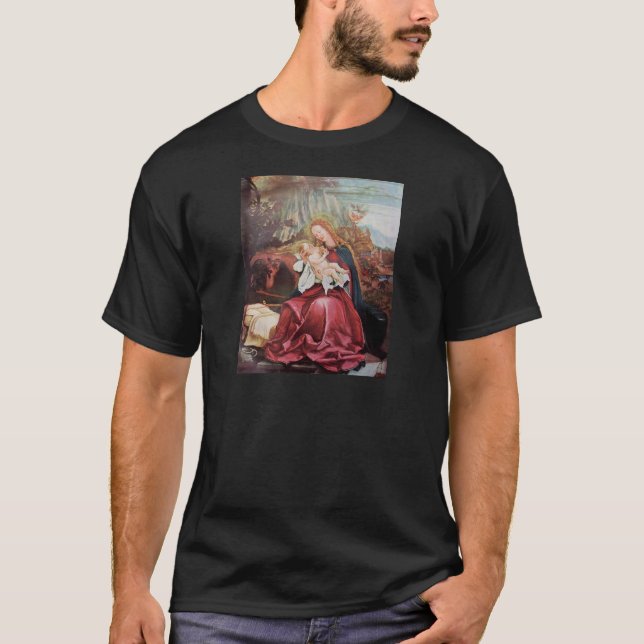 NATIVITÄT MIT ANGELN - MAGIC OF CHRISTMAS T-Shirt (Vorderseite)