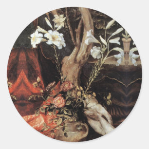 NATIVITÄT MIT WEISSEN LÄCHEN - MAGIC OF CHRISTMAS RUNDER AUFKLEBER