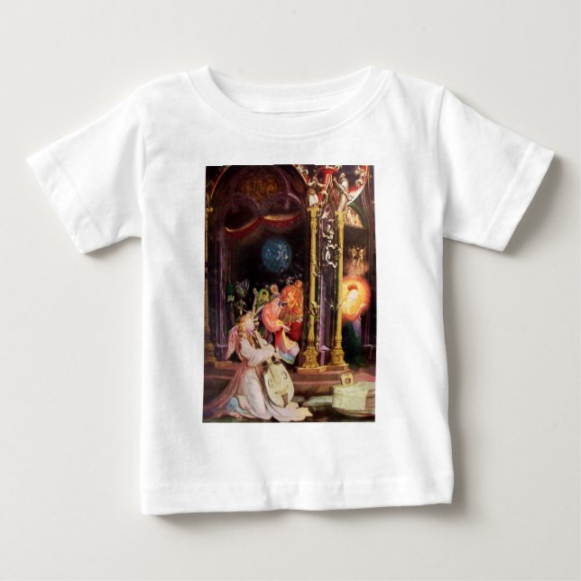 NATIVITÄT, MUSIK MAKING ANGELN - MAGIC OF CHRISTMA BABY T-SHIRT (Vorderseite)