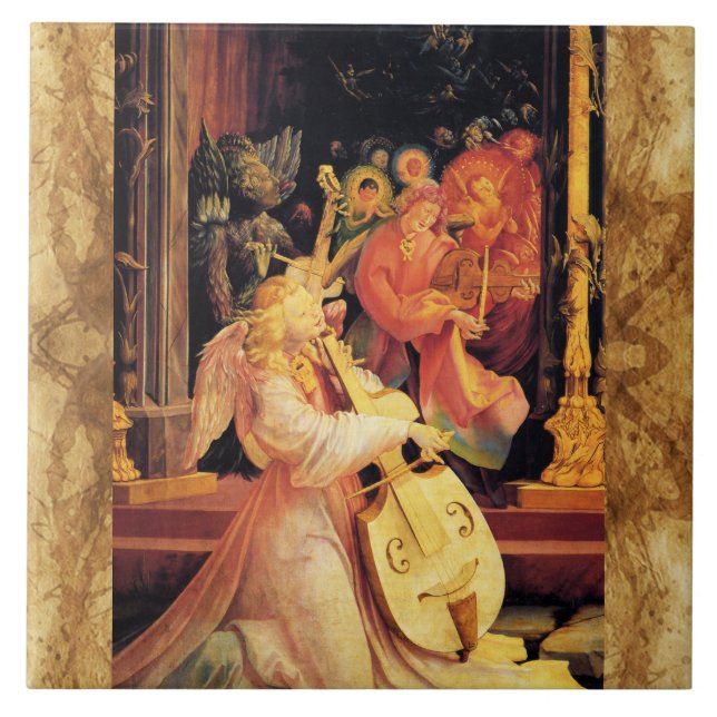 NATIVITÄT, MUSIK MAKING ANGELN, MAGIC OF CHRISTMAS FLIESE (Vorderseite)