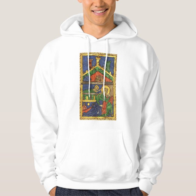 NATIVITÄTSCHRISTMAS PARCHMENT ANTIQUE HOODIE (Vorderseite)