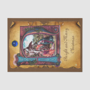 NATIVITÄTSCHRISTMAS-PARKMONOGRAMM SEIDENPAPIER