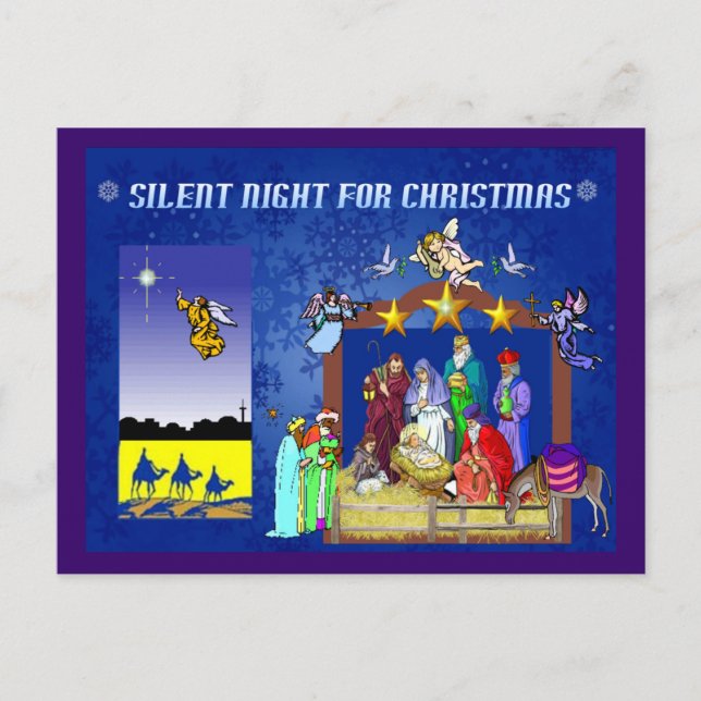 NATIVITÄTSZENE POSTKARTE (Vorderseite)