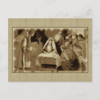 NATIVITÄTSZENE POSTKARTE