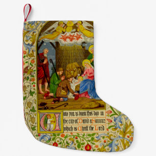 Nativity   an Sie ist dieser Tag geboren Kleiner Weihnachtsstrumpf
