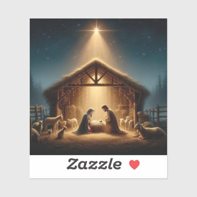 Nativity Aufkleber (Blatt)