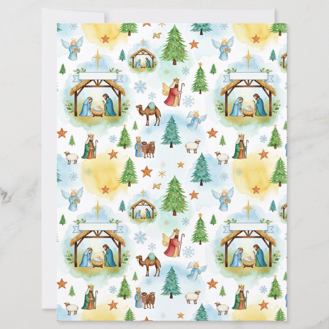 Nativity Christmas craft paper (Vorderseite)