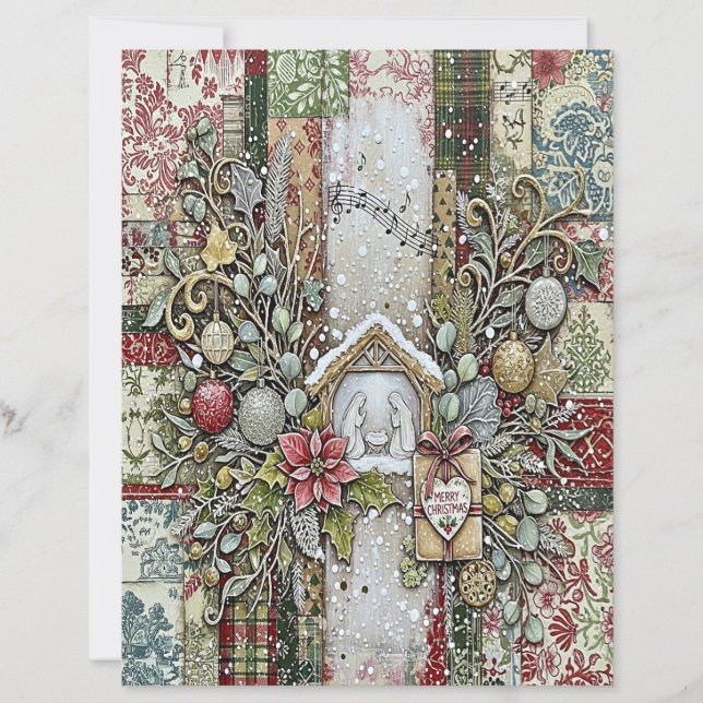 Nativity Christmas craft paper (Vorderseite)