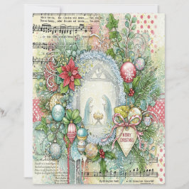 Nativity Christmas craft paper