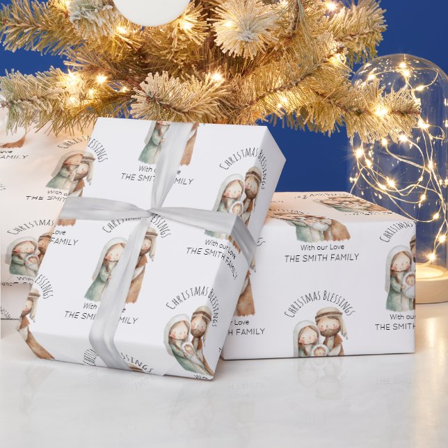 Nativity Christmas Wrapping Paper - Christian Gift Geschenkpapier (Feiertage)