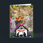 NATIVITY COLLAGE VINTAG ANGELS CHRISTMAS CARD KARTE<br><div class="desc">CHRISTMAS NATIVITY IST JOYOUS MIT VINTAGEN ANGELN CUSTOM</div>