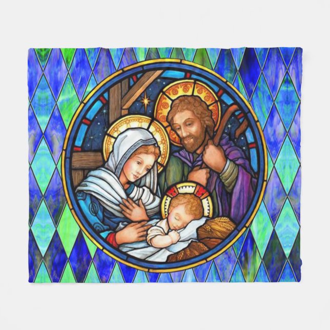Nativity Fleece Blanket (Vorderseite (Horizontal))