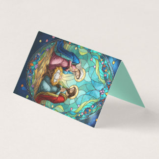 Nativity in stained glass