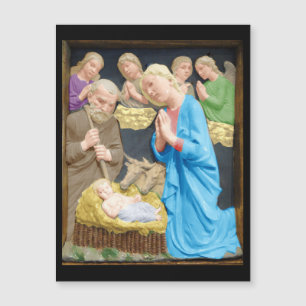 NATIVITY Luca Della Robbia Magnetkarte Weihnachtsk