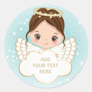 Nativity Niedlich Angel Holding Cloud Sticker