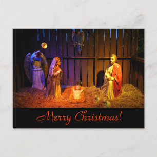 Nativity Scene Christmas Postcard Feiertagspostkarte