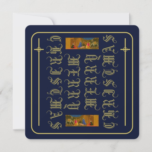 NATIVITY SCENE HIGH-DEF-Flachkarte (Vorderseite)