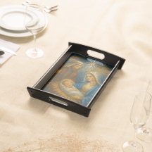 Nativity Stained Glass Mosaic | Holy Family 