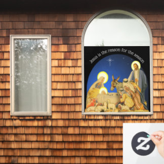 Nativity Window Cling Fensteraufkleber