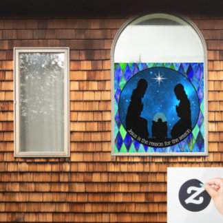 Nativity Window Cling Fensteraufkleber