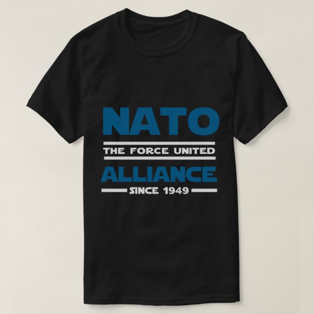 Nato Alliance Schweden Finnland - Nordatlantik T-Shirt (Design vorne)