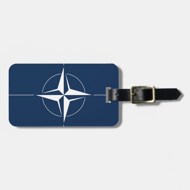 NATO Flag Gepäckanhänger (Vorderseite horizontal)